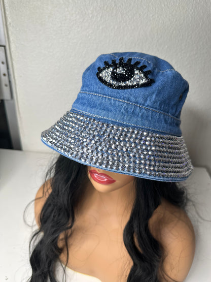 Denim All-Seeing Bucket Hat